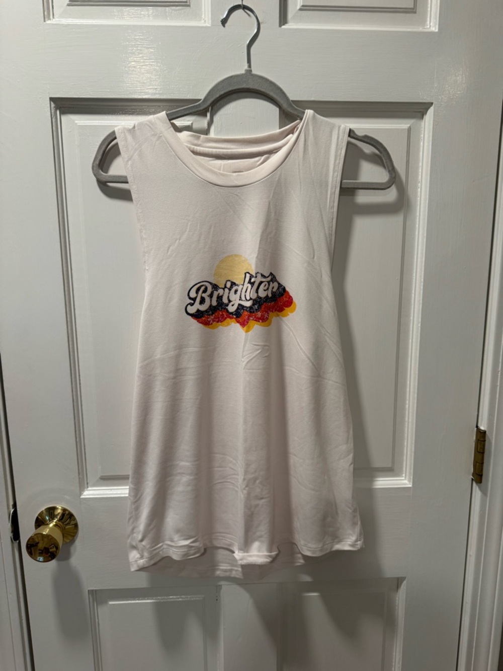 ZYIA Cream Lightweight Active Tee “Brighter”